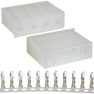 Разъемы питания низковольтные MHU-04 pitch 5.08 mm + terminals RUICHI Разъемы питания низковольтные MHU-04 pitch 5.08 mm + terminals RUICHI