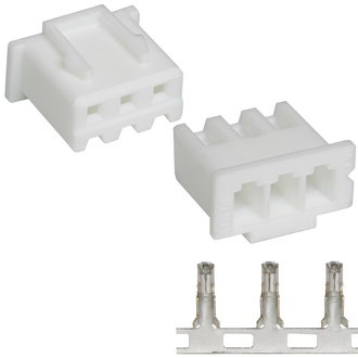 Разъемы питания низковольтные H-03 pitch 2.54mm+Terminal RUICHI