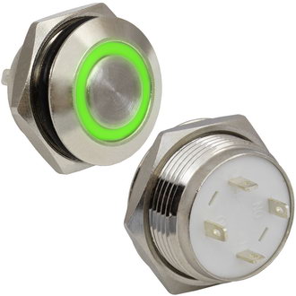 Кнопки антивандальные GQ16TF-10E/G/N off-(on) RUICHI