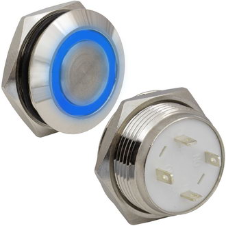 Кнопки антивандальные GQ19TF-10E/B/N off-(on) RUICHI Кнопки антивандальные GQ19TF-10E/B/N off-(on) RUICHI