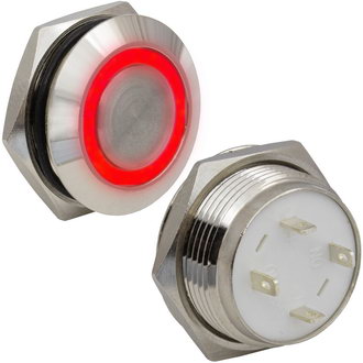 Кнопки антивандальные GQ19TF-10E/R/N off-(on) RUICHI Кнопки антивандальные GQ19TF-10E/R/N off-(on) RUICHI