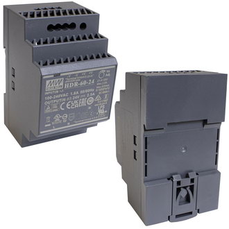 Источники питания на DIN-рейку HDR-60-24-MW MEAN WELL Источники питания на DIN-рейку HDR-60-24-MW MEAN WELL