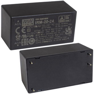 Источники питания на плату IRM-20-24-MW MEAN WELL Источники питания на плату IRM-20-24-MW MEAN WELL