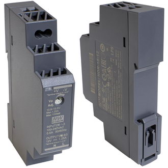Источники питания на DIN-рейку HDR-15-12-MW MEAN WELL