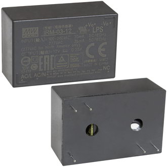 Источники питания на плату IRM-03-12-MW MEAN WELL Источники питания на плату IRM-03-12-MW MEAN WELL