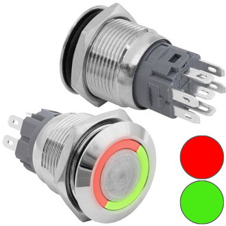 Кнопки антивандальные GQ19B-10E/RG/N off-(on) RUICHI