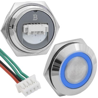 Кнопки антивандальные GQ19TF-4E/B/N off-(on) RUICHI Кнопки антивандальные GQ19TF-4E/B/N off-(on) RUICHI