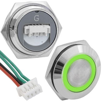 Кнопки антивандальные GQ19TF-4E/G/N off-(on) RUICHI Кнопки антивандальные GQ19TF-4E/G/N off-(on) RUICHI