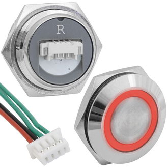 Кнопки антивандальные GQ19TF-4E/R/N off-(on) RUICHI Кнопки антивандальные GQ19TF-4E/R/N off-(on) RUICHI