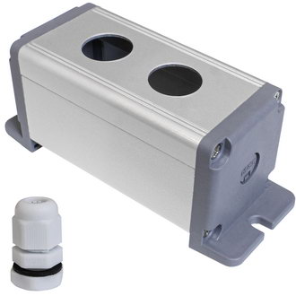 Корпуса кнопочных постов BP-AL-2-19-W RUICHI Корпуса кнопочных постов BP-AL-2-19-W RUICHI