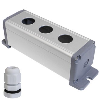 Корпуса кнопочных постов BP-AL-3-19-W RUICHI Корпуса кнопочных постов BP-AL-3-19-W RUICHI