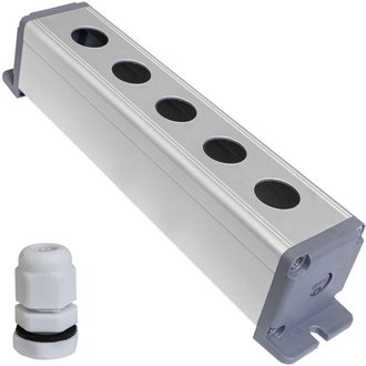 Корпуса кнопочных постов BP-AL-5-19-W RUICHI Корпуса кнопочных постов BP-AL-5-19-W RUICHI