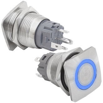 Кнопки антивандальные GQ19E-10E/B/N off-(on) RUICHI