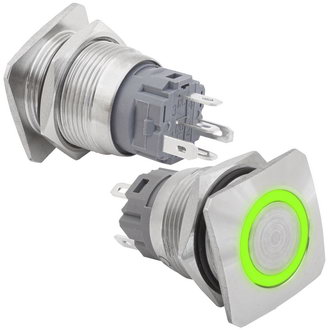 Кнопки антивандальные GQ19E-10E/G/N off-(on) RUICHI