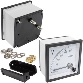 Приборы переменного тока Вольтметр 500В 50гц (72х72) RUICHI Приборы переменного тока Вольтметр 500В 50гц (72х72) RUICHI