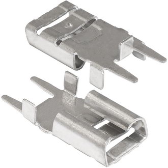 Клеммы ножевые на плату DJ615-6.3 RUICHI Клеммы ножевые на плату DJ615-6.3 RUICHI