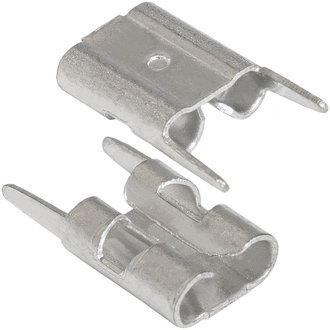 Клеммы ножевые на плату DJ611-4.8 RUICHI Клеммы ножевые на плату DJ611-4.8 RUICHI