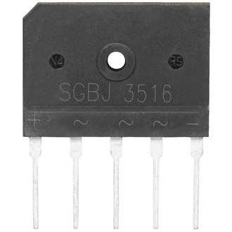 Диодные мосты SGBJ3516 35A 1600V 3 phase RUICHI Диодные мосты SGBJ3516 35A 1600V 3 phase RUICHI