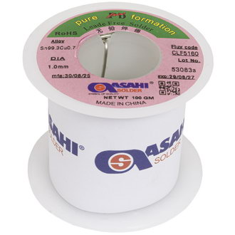 Припой Sn99.3/CU0.7 d1.0mm 100g ASAHI ASAHI