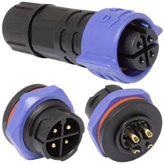 Герметичные разъемы SZC16B-4P-M-FB SZC