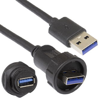 Герметичные разъемы USB-3.0B-C-02 RUICHI