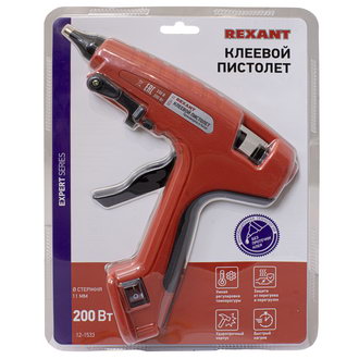 Клеевые пистолеты Пистолет клеевой Эксперт, 200W, 11мм REXANT