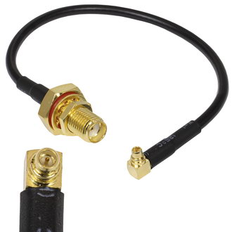Шнуры высокочастотные CAB MMCX-M/SMA-F RG-174U 15CM JAVATECH