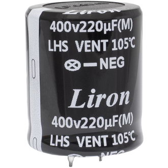 Электролитические конденсаторы 220 UF 400V 105*C 30*35 Liron Liron