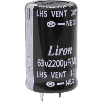 Электролитические конденсаторы 2200 UF 63V 105*C 25*30 Liron Liron