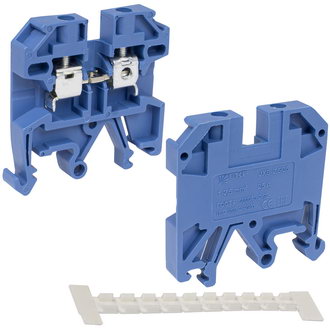 Клеммы на DIN рейку Колодка клеммная JXB-2.5/35 (35а) син. plc-jxb-2.5/35b EKF