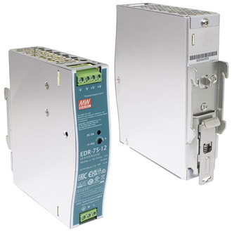 Источники питания на DIN-рейку EDR-75-12 MW