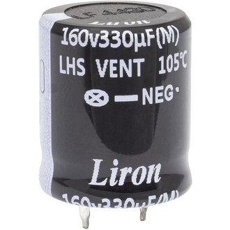 Электролитические конденсаторы 330 UF 160V 105*C 22*25 Liron Liron
