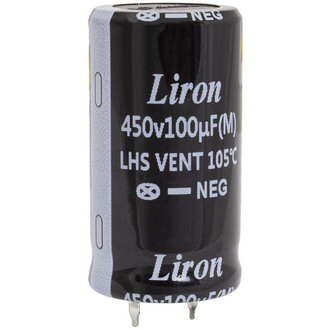 Электролитические конденсаторы 100 UF 450V 105*C 22*40 Liron Liron