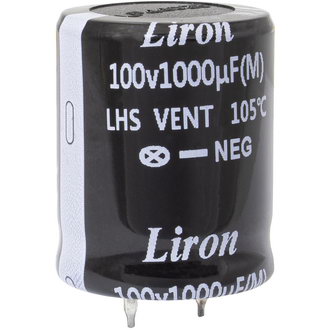 Электролитические конденсаторы 1000 UF 100V 105*C 25*30 Liron Liron