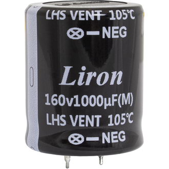 Электролитические конденсаторы 1000 UF 160V 105*C 25*45 Liron Liron