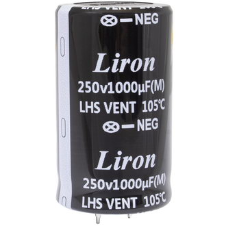 Электролитические конденсаторы 1000 UF 250V 105*C 30*50 Liron Liron