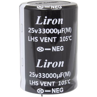 Электролитические конденсаторы 33000 UF 25V 105*C 35*50 Liron Liron