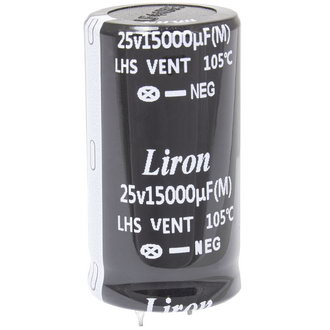 Электролитические конденсаторы 15000 UF 25V 105*C 25*45 Liron Liron