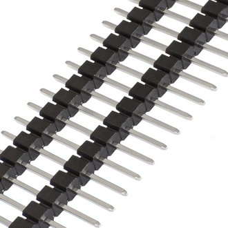 Штыри и гнезда для плат 2.54мм DS1029-01-1X40P8BVA18-B CONNFLY