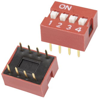 DIP переключатели DS1040-04RN CONNFLY