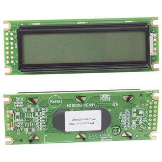 ЖК индикаторы символьные WH1602D-YGH-CTK# WINSTAR