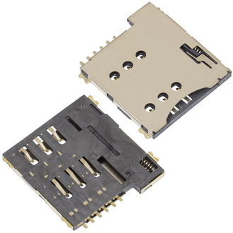 Держатели SIM и карт памяти L-KLS1-SIM-069-6P-H1.35-1-R комплект 10шт KLS