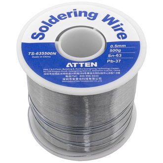 Припой TS-635500 Sn63Pb37 0.5мм 500г ATTEN