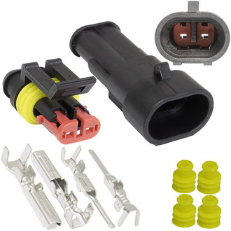 Авт. соединители SuperSeal 1.5, 2PIN MF RUICHI