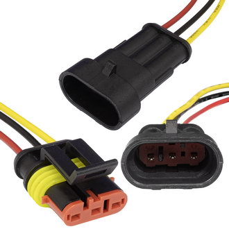Авт. соединители SuperSeal 1.5, 3PIN MF (18AWG 20cm) RUICHI