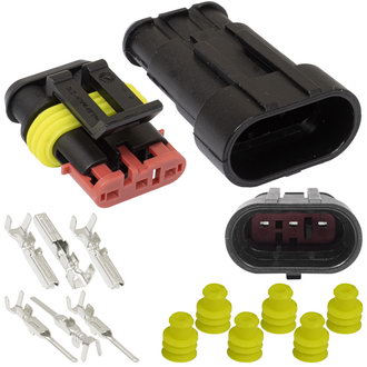 Авт. соединители SuperSeal 1.5, 3PIN MF RUICHI