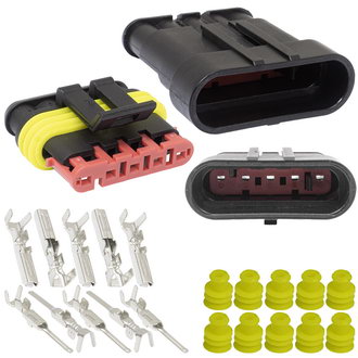 Авт. соединители SuperSeal 1.5, 5PIN MF RUICHI