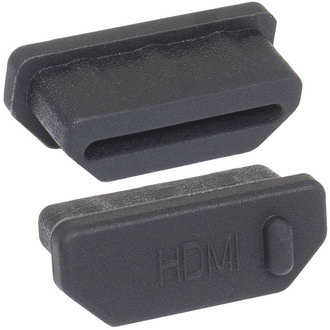 HDMI / DVI Rubber plug HDMI 01 black RUICHI
