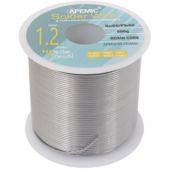 Припой Припой Sn60Pb40 ROL0 1.2мм 500гр APEMIC