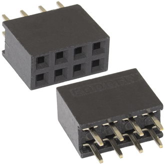 Штыри и гнезда для плат 2.54мм DS1023-2x4S21 CONNFLY